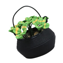 Artistic Miniature Potted Flower Model Figurine For 1:12 Doll House Decoration