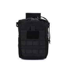 Heavy Type Oxford Fabric Dump Pouches Recycling Storage Pack for Ranges Black Color