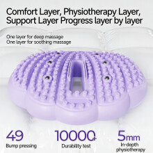 Home Use Pressure Mat With Magnetic Nodes For Foot Relaxation Daily Exercise Pink