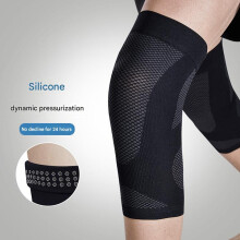 Adjustable Knee Sleeves Knee Wrap for Muscle Support and Warmth Retention Grey L