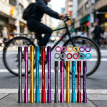 Quick Releases Bicycles Thru Axles Premium Aluminum Alloy For Smooth Riding Black