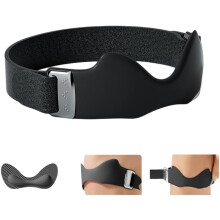 (Black, -) Kne stropp patella støtte – silikon airpad non-slip for løping og treningsstudio