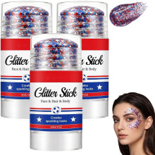 (size_name, #B) Bâton paillettes patriotique 4 juillet, visage corps cheveux