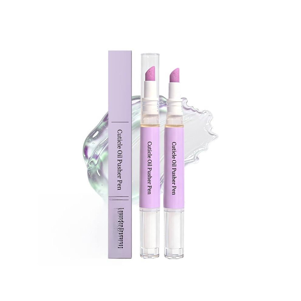 Oimg (1Pc, -) 2-In-1 Cuticle Oil Pusher Pen Â Ceramic Pusher & Nail Oil, 4Pcs