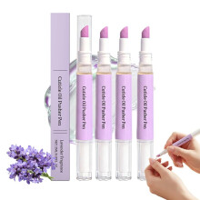 (4pcs, -) 2-in-1 Cuticle Oil Pusher Pen – Ceramic Pusher & Nail Oil, 4pcs