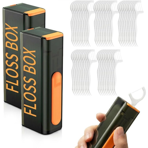 (2 Set, -) Flosser portabil 50 buc, 2 seturi