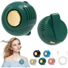 (Green, -) Mini ventilateur sans pales portable clip, bleu