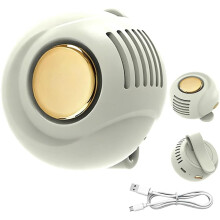 (White, -) Mini ventilateur sans pales portable clip, bleu