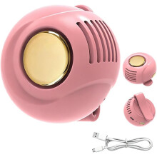 (Pink, -) Mini ventilateur sans pales portable clip, bleu