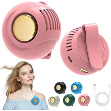 (Pink, -) Mini ventilateur sans pales portable clip, bleu