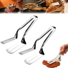 (2pcs, -) Rozsdamentes grill bilincs – forró edényhez való spatula fogó BBQ-hoz