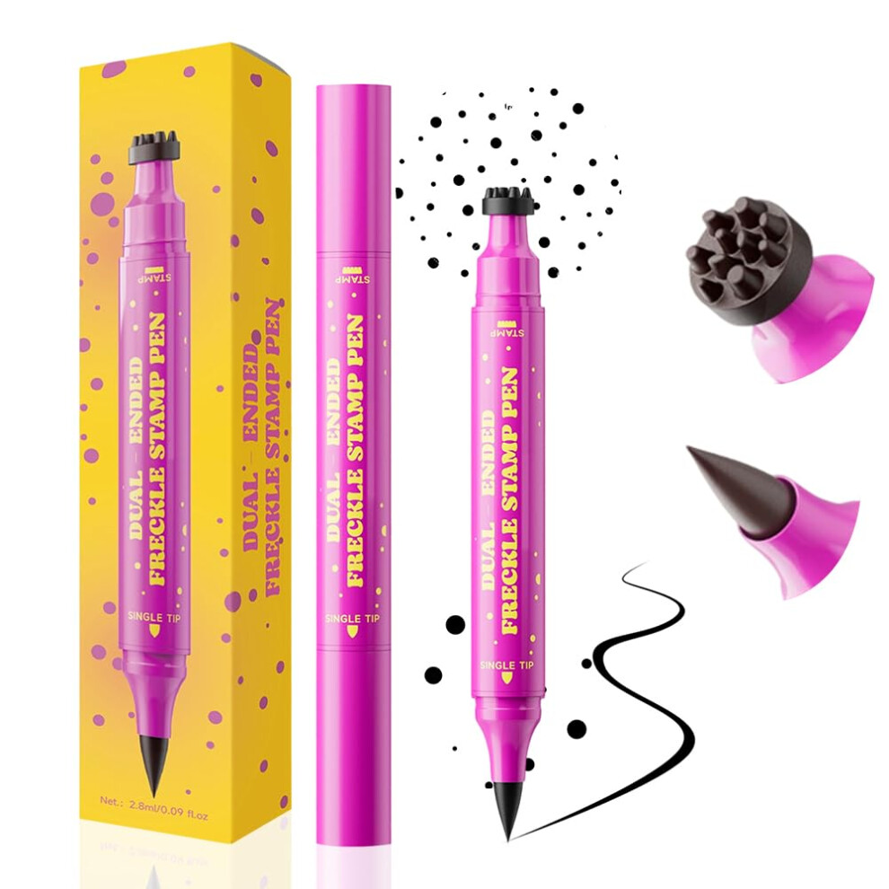 Oimg Brown (#03 Caramel -) Waterproof Freckles Pen Â Dual Ended Stamp Pen For Natural Look