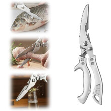 (Style C, -) (identique 5177) Ciseaux cuisine robustes inox coupe-os