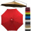 (Red, 8ft/8 Ribs) Copertă umbrelă terasă 2.4/3m 1