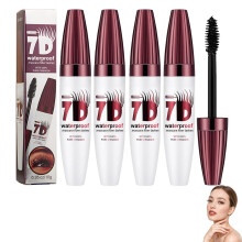 (4 B, -) Waterproof 7D Thickening Mascara for Defined Curl & Volume
