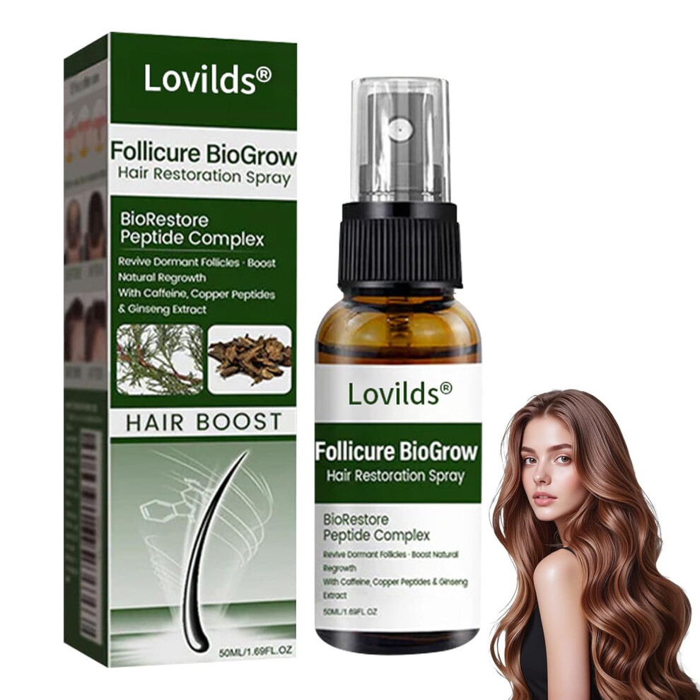 Oimg (1 Bottle, -) Lovilds Hair Restoration Spray Â Biotin Growth Serum For Thicker Hair