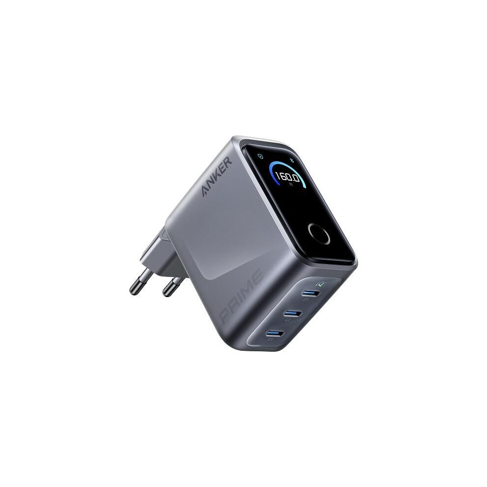 Anker Prime Charger (160W 3 Ports Smart Display)