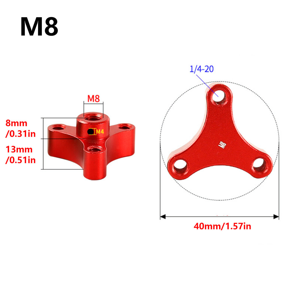 Practical Aluminum Alloy Thumb Nut For Telescopes Microscopes And Tripods Red Them10 7696002217138
