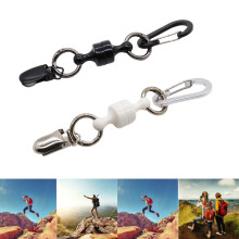 Magnetic Carabiner Clip Heavy Duty Detachable Keyring For Outdoor Gears Enduring White