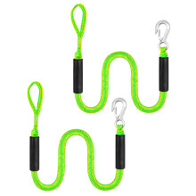 Adjustable Marine Bungees Rope Floating Docking Rope Pontoons Docking Strap Boats Green