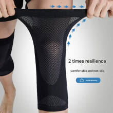 Flexible Knee Wrap for Enhancing Stability During Sports and Physical Labor Black L