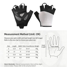 Road Bike Gloves Half Finger Breathable Meshes Sweat Wicking Durability Gloves Black S