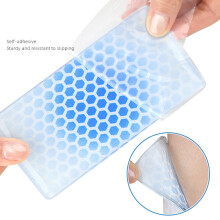 2Pairs Ski Boot Gel Insoles Shock Absorption Adhesive Shin Protectors For Transparent
