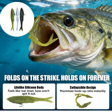 3lots Soft Plastic Fishing Lures Simulated Fish Soft Baits Flexible Synthetic 12CM