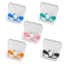 Reusing Swimming Ear Plugs Waterproof Flexible Ear Plugs for Swimming Ear Plugs Black