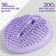 Double Purpose Yoga Prop And Foot Relaxation Mat With Massage Dot Blue