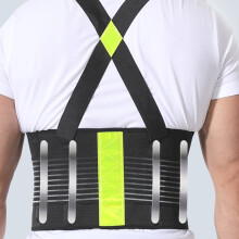 Multipurpose Workout Waist Strap for Gym Enthusiasts and Black fluorescent ye M