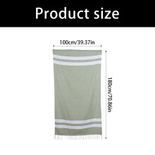 Multipurpose Beach Towel Soft Exercise Fitness Towel Polyester Texture for Swim Dark Grey