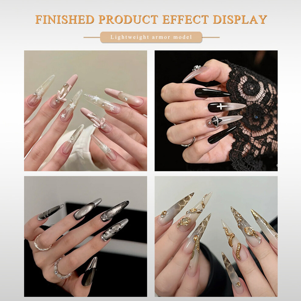 Reusable Butterfly Edge Nail Form Nail Extension Molds For Beginners 03