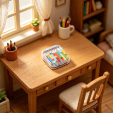Miniature Crayon Model Figure For Kids Pretend Play Game 1/12 Dollhhouse Decors