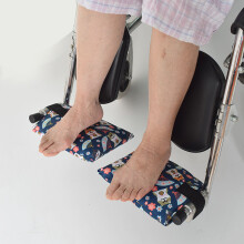 Quality Cotton Wheelchair Foot Pedal Cushions Breathable Footrest Pad 2pcs Floral