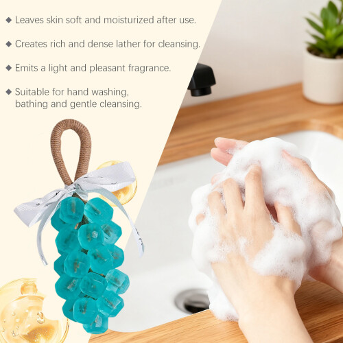 Refreshing Grape Extracts Soap Bar With Deep Moisturizing Properties For Dry peach round