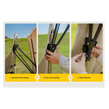 High Back Support Outdoor Chair With Canopies Shade For Camping Fishing black purpose