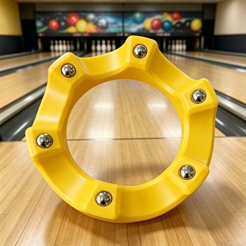 Light weight Bowling Ball Rotating Stand Smooth 360 Degrees Rotating Spinners Black
