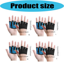 Nonslip Yoga Gloves Half Finger Design Ventilated Spandex Mittens For Training Pink XL
