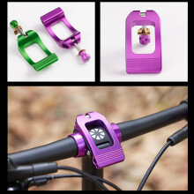 Quick Releases Clamp For Folding Bike Light Weight Aluminum Alloy Head Tube Lock Rose red