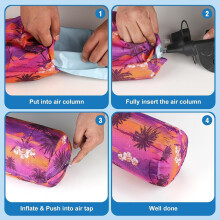 Inflatable Pool Noodles Fabric Covered Quick Drying Swimming Pool Floats pineapple leaves