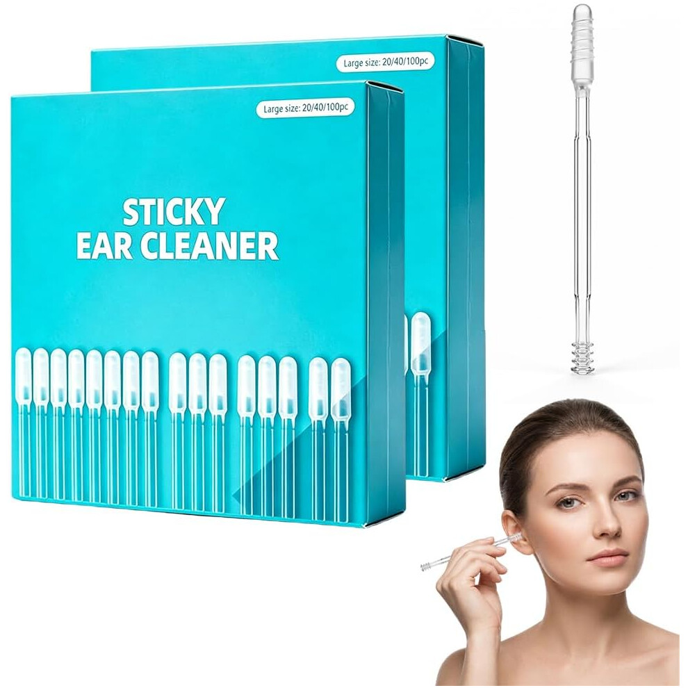 Oimg (Small 48Pcs, -) Sticky Ear Cleaning Stick Â 24Pcs Reusable Earwax Removal For Adults