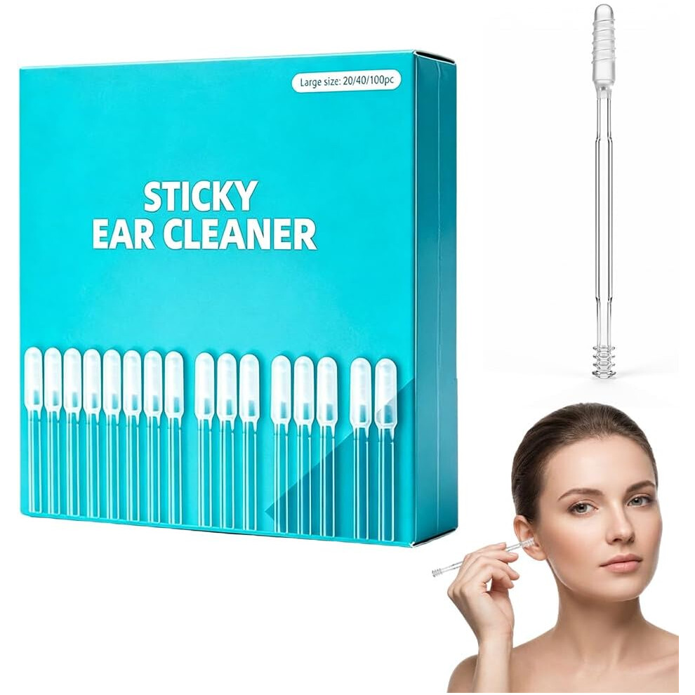 Oimg (Small 24Pcs, -) Sticky Ear Cleaning Stick Â 24Pcs Reusable Earwax Removal For Adults
