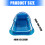 Sun Lounger Floating Mat Cushion Including Build In Water Sprinkling Function Blue 1
