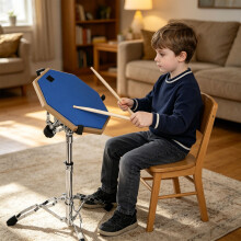 Adaptive 12 Inch Drum Pad Set Improves Rhythm Skills And Motor Control Blue