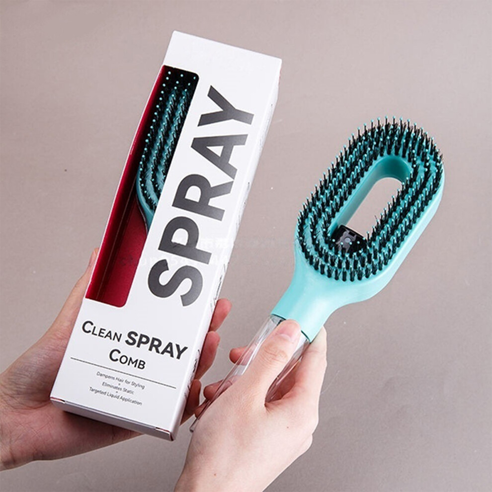 Unisex Purple Hair Styling Sprayer Comb For Hydrating And Easy Detangling Brush