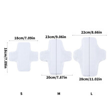 3/5Pcs Reusables Sanitary Pad Cotton Gauze Material For Sensitives SkinCares 3 slices S