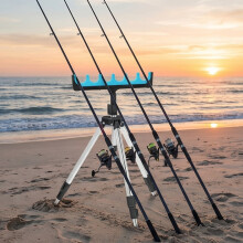 Fishing Ground Insert Bracket Angling Rod Adjusted Fishing Rod Support Aluminum 10 rods