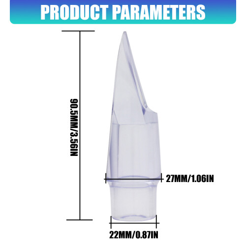 Professional Altos Saxophone Mouthpiece Replacement Woodwind Accessories Clear