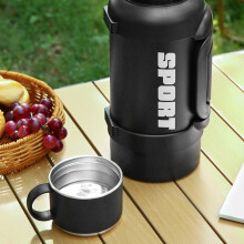 Reliable Vacuum closed Drink Vessel With Metal Body 3000ml White